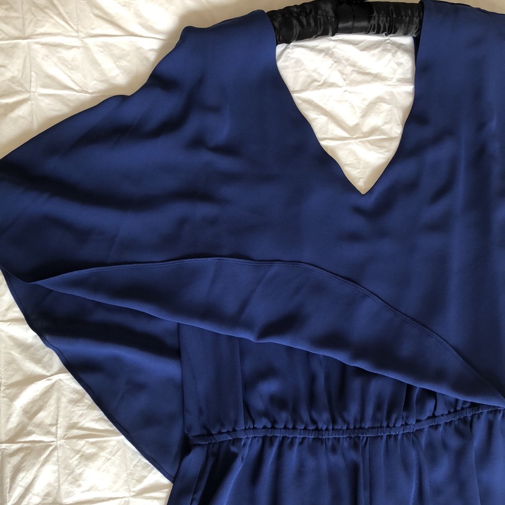 BCBG MaxAzria Short Shorts Romper in Royal Blue - Picture 2 of 5